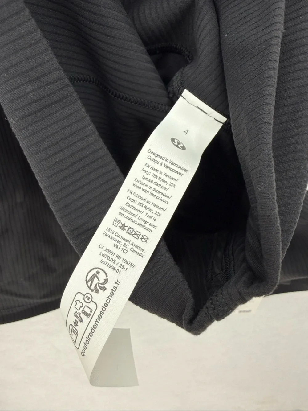 NWT Lululemon Align High-Rise Ribbed Short 6